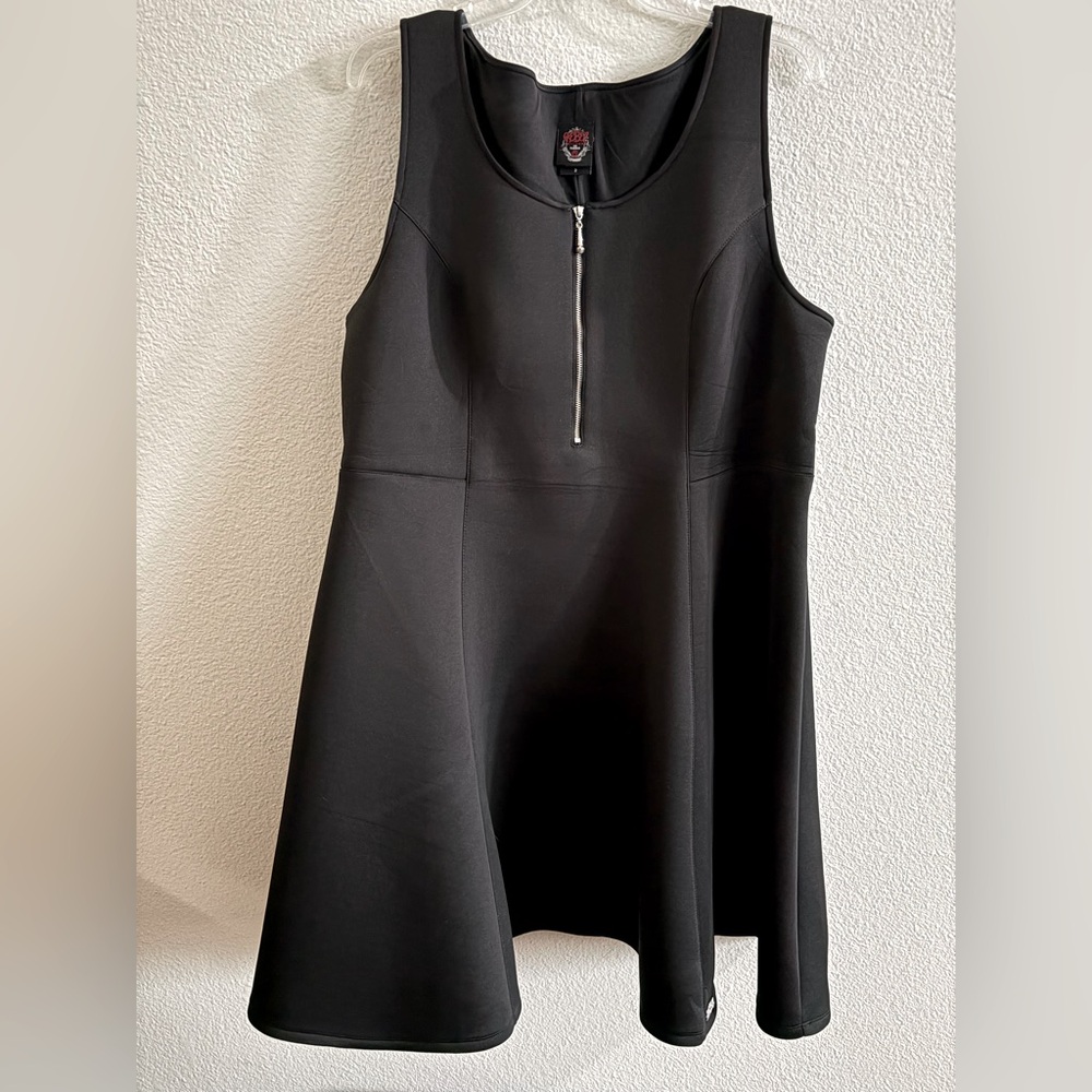 Torrid Black Midi Skater Dress